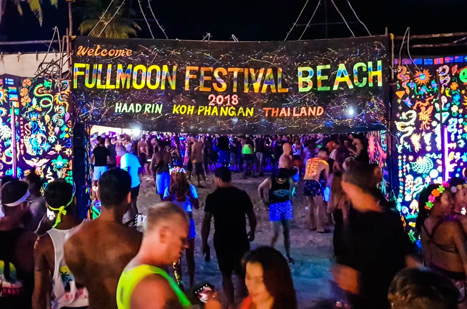 thailand beach party full moon