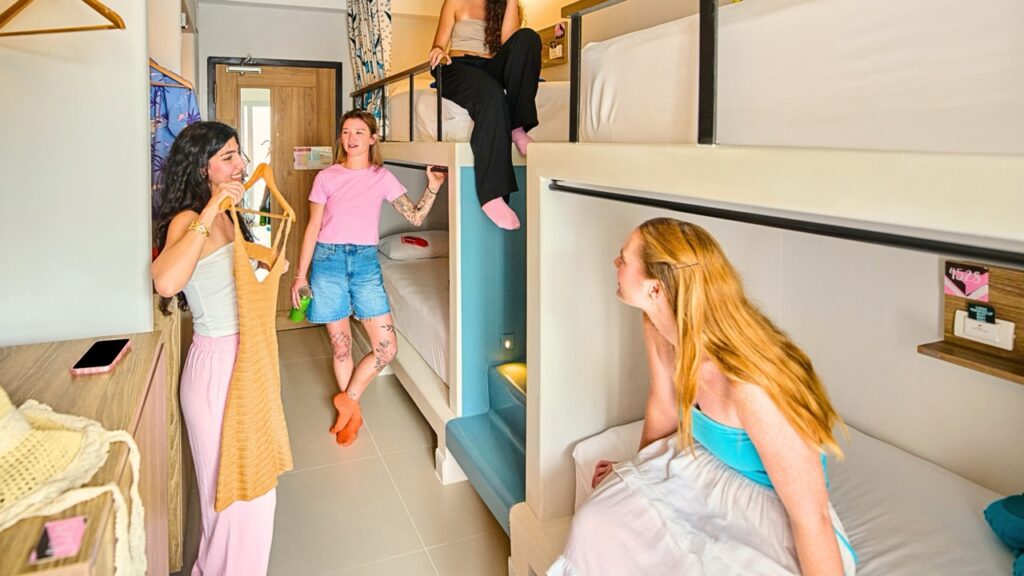 4 women in female dorm at Lub d Phuket Patong
